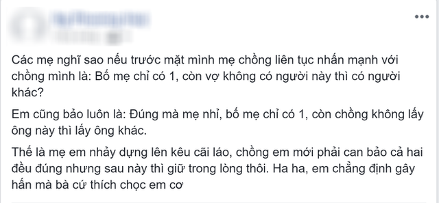 
Sau khi đọc xong câu chuyện của nàng dâu rất nhiều chị em đã hào hứng vào chia sẻ về lời dạy này:
