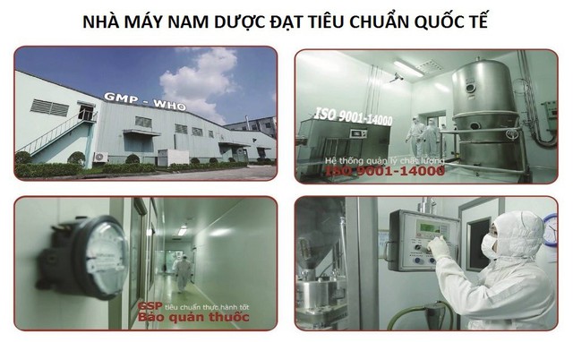 Nhà máy Nam Dược đạt tiêu chuẩn GMP-WHO, ISO 9001 - 1400