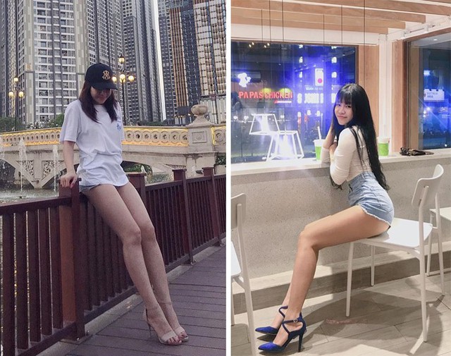 Dù mặc trang phục theo phong cách năng động, Yến Xuân vẫn không rời xa những đôi giày cao lênh khênh. Cô từng chia sẻ trên story của Instagram: Nói thật chứ cái tướng đi giày thấp xấu dễ sợ.