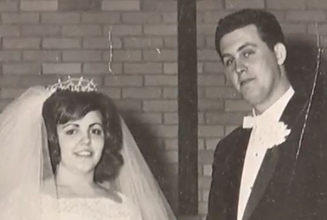 Ông Will và bà Judy trong ngày cưới năm 1963. Ảnh: WXYZ.