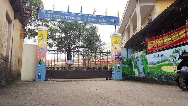 
Trường Tiểu học Tiên Sơn (huyện Việt Yên, Bắc Giang) nơi xảy ra vụ việc giáo viên bị tố sàm sỡ học sinh. Ảnh: M.T

