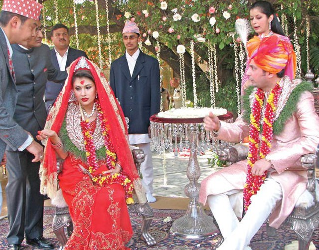 Devyani Rana trong hôn lễ.