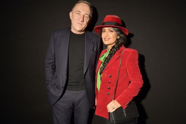 Francois-Henri Pinault và Salma Hayek. Ảnh: Swan Gallet / WWD / REX / Shutterstock