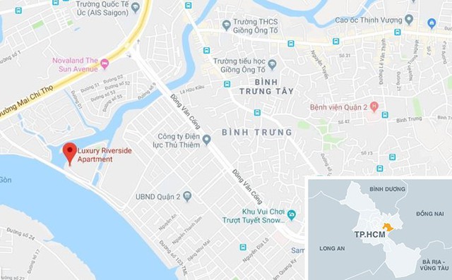 
Khu vực gần nơi xảy ra vụ việc. Ảnh: Google Maps.
