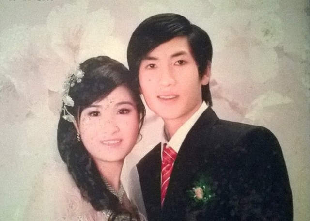 Ảnh cưới của vợ chồng Tuấn. (Facebook)