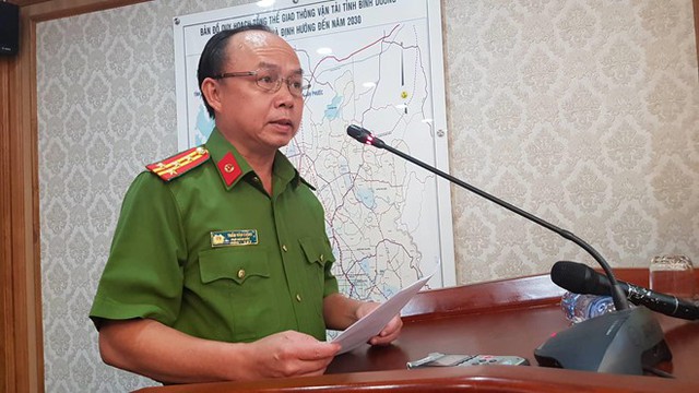 Đại tá Trần Văn Chính, Phó giám đốc Công an tỉnh Bình Dương. Ảnh: Lê Trai.