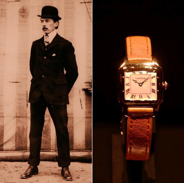 Mẫu đồng hồ Santos de Cartier do Louis Cartier thiết kế riêng cho người bạn thân Alberto Santos-Dumont đã trở thành biểu tượng di sản quan trọng của thương hiệu Cartier. Ảnh: MooreMundi.