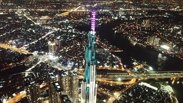 
Tòa nhà Landmark 81 - một trong hai điểm bắn pháo hoa nghệ thuật tầm cao tối 30-4.
