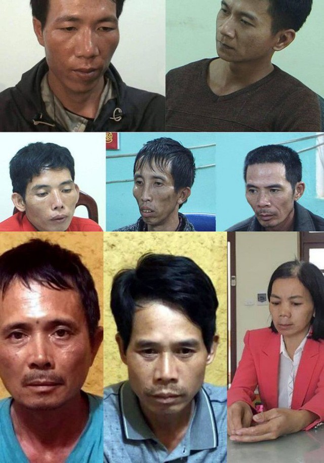 8 trong số 9 đối tượng liên quan đến vụ án bị bắt.