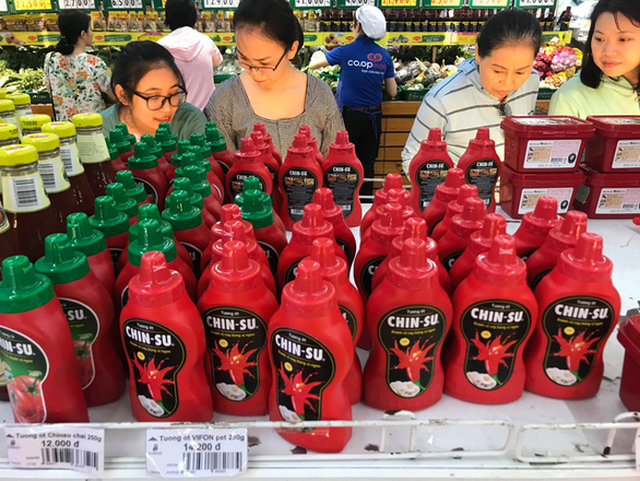 Thị trường nội địa rất quen thuộc với loại tương ớt và tương cà thương hiệu Chin-su do Công ty cổ phần hàng tiêu dùng Masan sản xuất