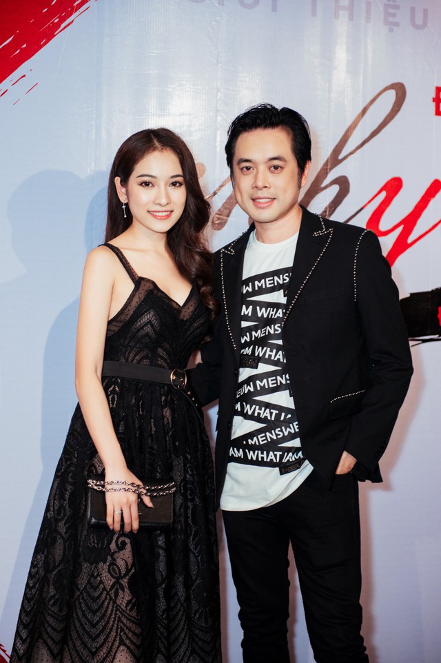 Ngọc Duyên và Dương Khắc Linh tại buổi ra mắt MV mới của Đăng Khôi.