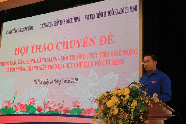 
ThS Nguyễn Ngọc Việt, Uỷ viên ban thường vụ TƯ Đoàn, Bí thư Thành đoàn, Chủ tịch Hội liên hiệp thanh niên Việt Nam TP Hà Nội, tại phiên chuyên đề 02.
