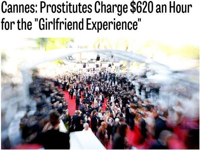 Theo tờ Hollywood Reporter, gái bán dâm còn đưa dịch vụ làm bạn gái dự sự kiện với mức giá 620 USD (khoảng 14,4 triệu đồng)/giờ.