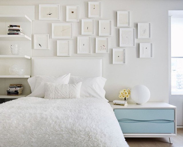 
Cũng có người yêu thích những căn phòng ngủ đơn sắc trắng bởi cảm giác yên bình, thư thái mà nó đem đến người dùng.
