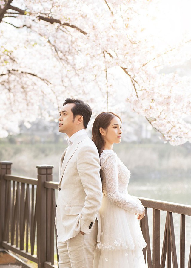 Cả hai còn sang tận Hàn Quốc chụp ảnh cưới.