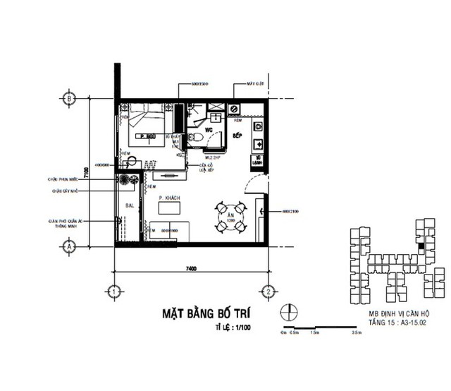 Bản vẽ mặt bằng.