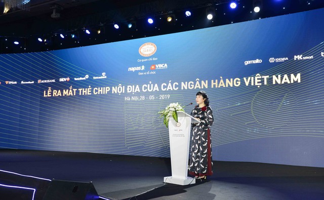 
Bà Nguyễn Tú Anh, Chủ tịch Hội đồng quản trị NAPAS phát biểu tại sự kiện

