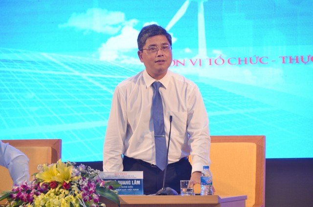 
Ông Võ Quang Lâm - Phó Tổng giám đốc EVN trả lời các câu hỏi của doanh nghiệp về chương trình DR.
