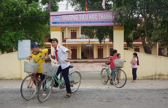Trường Tiểu học Thành Lộc - nơi thầy Thành công tác. Ảnh: Nguyễn Dương.