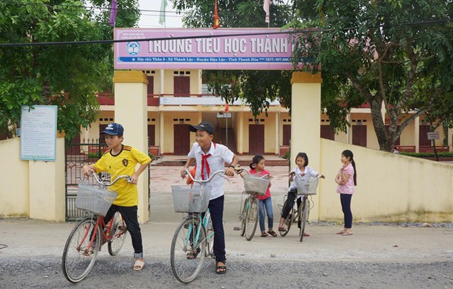 Trường Tiểu học Th&agrave;nh Lộc - nơi thầy Th&agrave;nh c&ocirc;ng t&aacute;c. Ảnh: Nguyễn Dương.