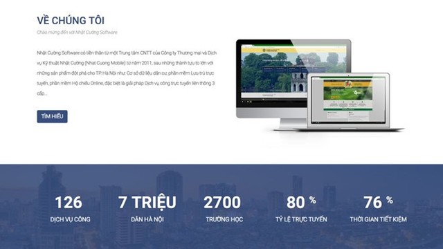 Nhật Cường software là đơn vị thành viên của Công ty TNHH Thương mại và Dịch vụ kỹ thuật Nhật Cường. Ảnh: Website Nhật Cường software