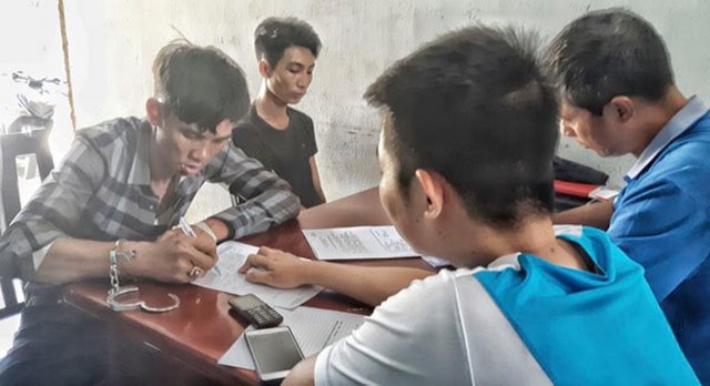 Các đối tượng trong đường dây ma túy bị bắt giữ.