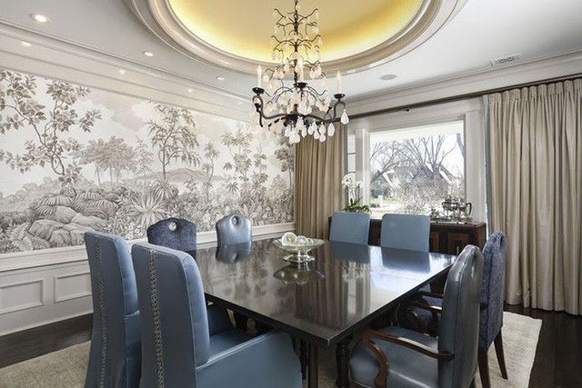 
Hình ảnh hay họa tiết được sử dụng trong những căn phòng ăn luôn theo màu sắc nền nã, nhẹ nhàng.
