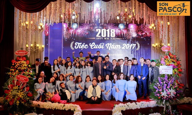 Tiệc tất niên 2018 của công ty TNHH Sơn Pasco Việt Nam đã diễn ra thành công dưới sự chứng kiến của toàn bộ CBCNV và gần 500 khách mời trên toàn quốc.