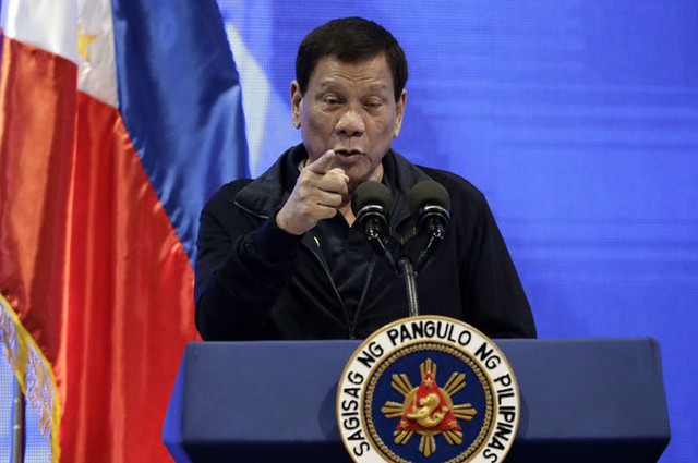 Tổng thống Philippines Rodrigo Duterte. Ảnh: REX.