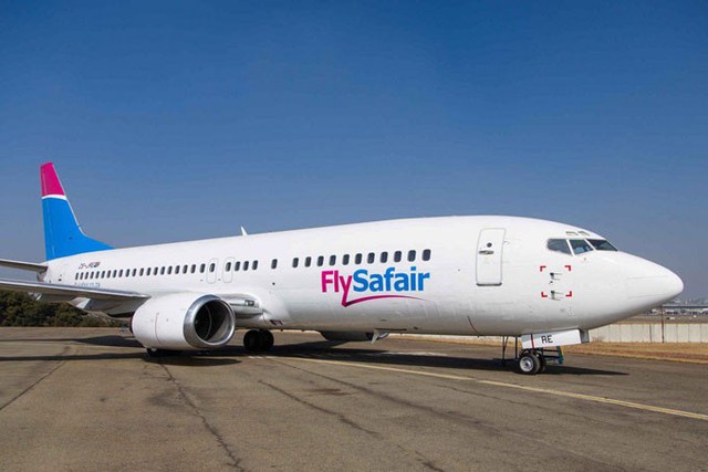 FlySafair là một hãng hàng không giá rẻ ở Nam Phi. Ảnh: News24.