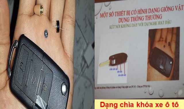 Thiết bị không dây dưới dạng chìa khóa ô tô.