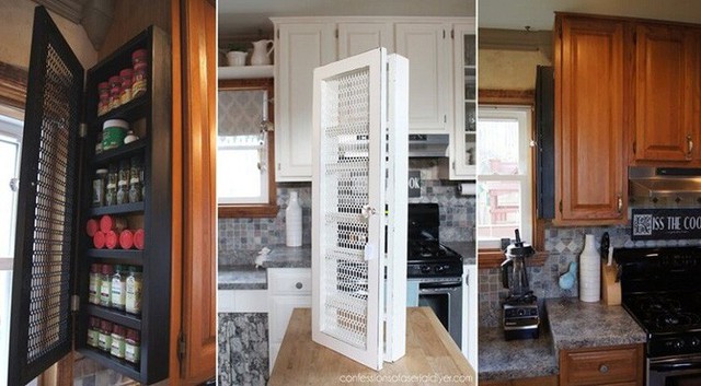 
10. Mua một chiếc tủ lưu trữ gia vị đặc thù với chiều rộng và chiều dài hạn chế có thể gắn vào sườn tủ bếp rất tiện lợi, gọn nhẹ và hiệu quả.
