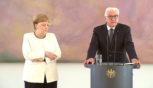 Thủ tướng Đức Angela Merkel tham dự một phiên họp tại Bundestag, hạ viện của quốc hội Đức tại Berlin, Đức, ngày 26/6. Ảnh: Reuters.
