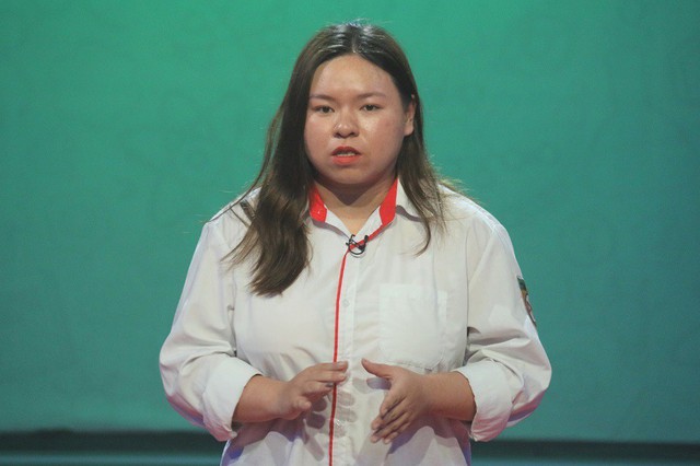 Đo&agrave;n Thanh Trang chia sẻ c&acirc;u chuyện của bản th&acirc;n m&igrave;nh. Ảnh: Thanh H&ugrave;ng