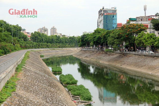 
Dòng sông Tô Lịch gắn liền với lịch sử phát triển của Thủ đô trở nên thơ mộng, yên bình sau khi được bổ cập nước.
