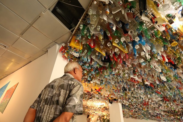 Thông điệp của triển lãm cũng mong muốn thời gian tới, người dân cũng như các doanh nghiệp hạn chế sử dụng nhựa, túi nilon trong đóng gói sản phẩm.