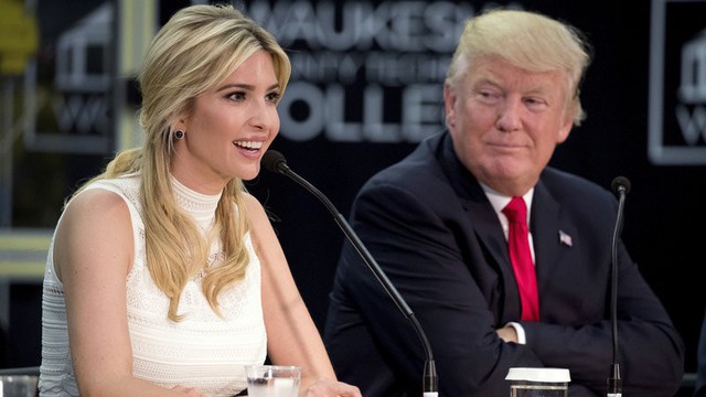 Ivanka Trump giờ là niềm tự hào của cha mình.