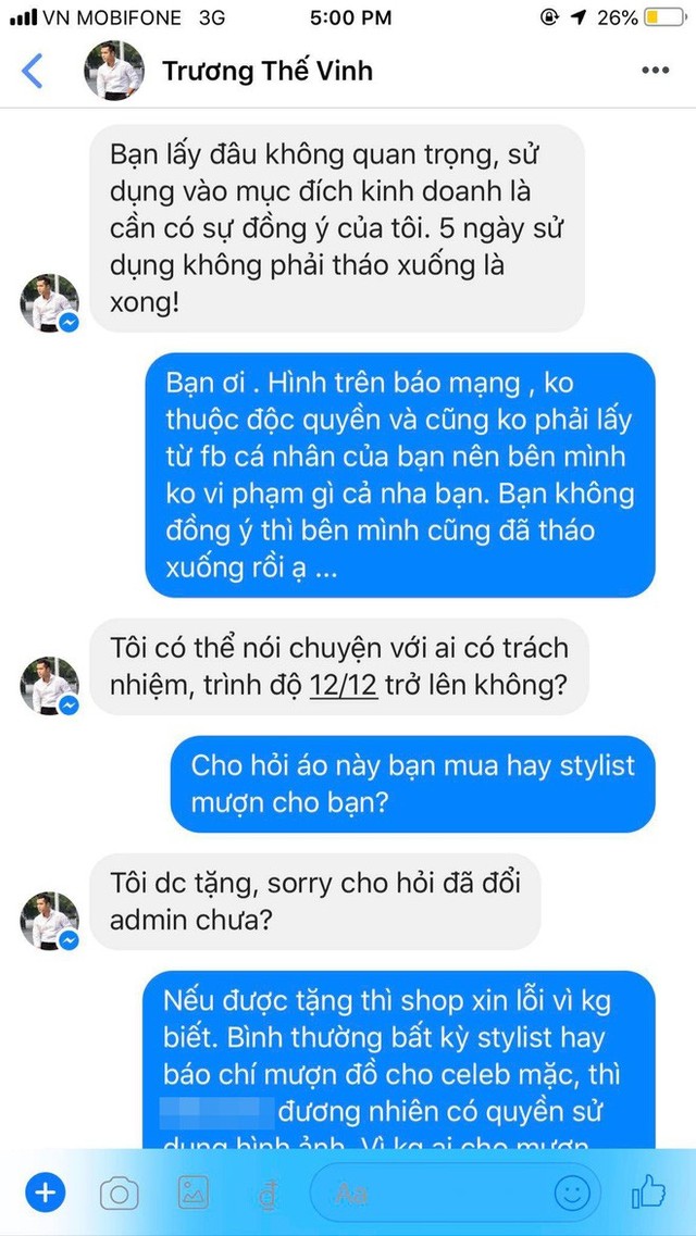 Bị nhãn hàng tự ý sử dụng hình ảnh không xin phép còn tố ngược, Trương Thế Vinh bức xúc: Nghệ sĩ không xin để anh dùng ngôn từ bố thí như vậy - Ảnh 5.