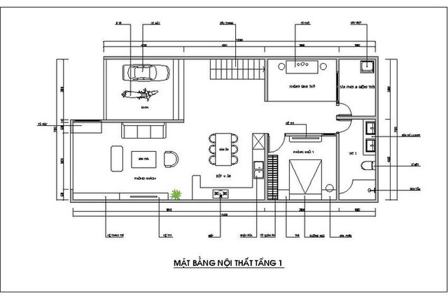 Thiết kế nhà cấp 4 diện tích 100m² có gác lửng với tổng chi phí 200 triệu đồng - Ảnh 1.