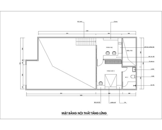 Thiết kế nhà cấp 4 diện tích 100m² có gác lửng với tổng chi phí 200 triệu đồng - Ảnh 2.