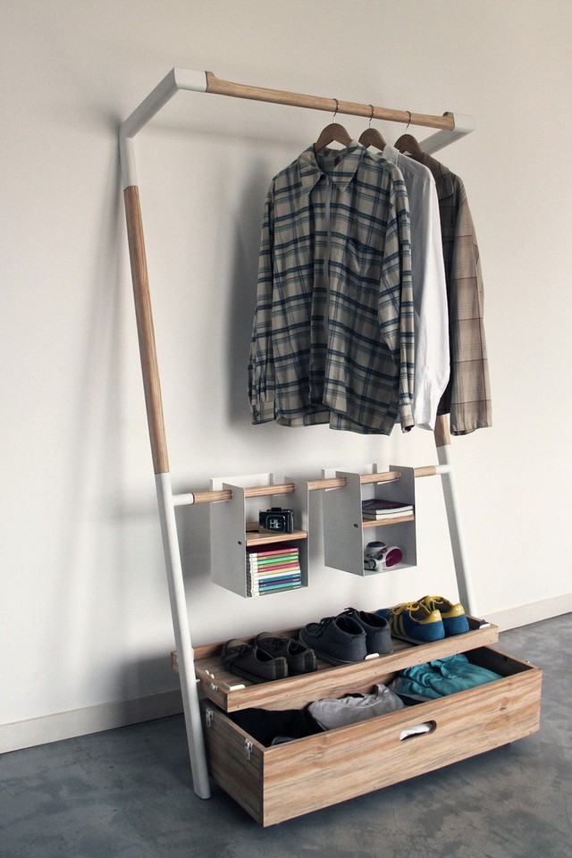 Những giải pháp lưu trữ quần áo sáng tạo dành riêng cho không gian nhỏ  - Ảnh 11.
