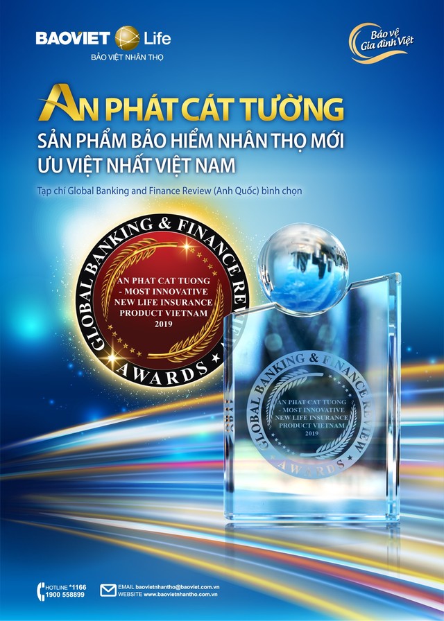 “An phát cát tường” nhận giải thưởng “sản phẩm bảo hiểm nhân thọ mới ưu việt nhất Việt Nam 2019” - Ảnh 1.