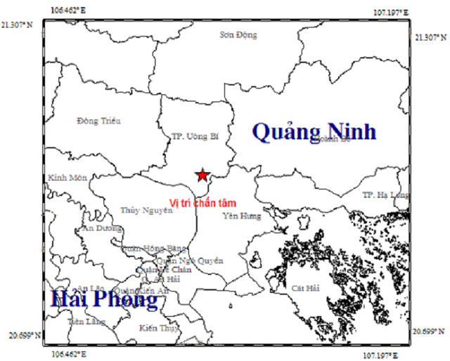 Xuất hiện động đất tại Quảng Ninh - Ảnh 1.