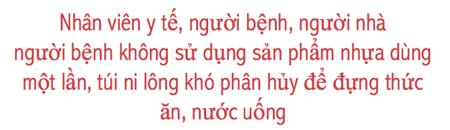 Bệnh viện không dùng mũ trùm đầu, bọc giầy... bằng ni lông khó phân hủy - Ảnh 6.