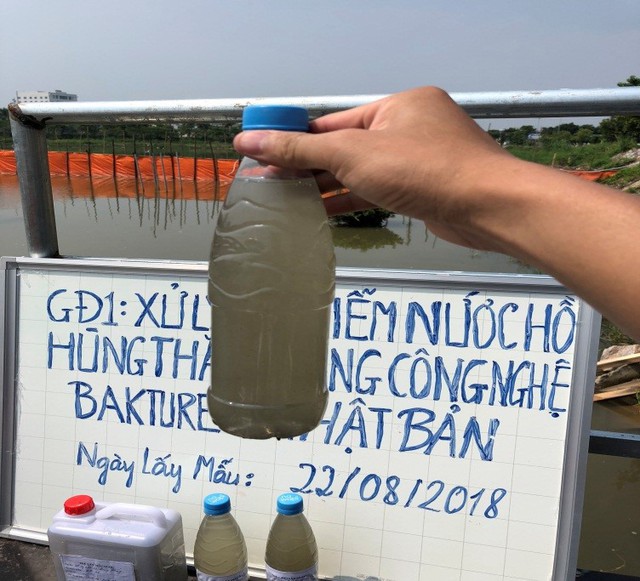 4 hồ điều hòa bị ô nhiễm ở Quảng Ninh hiện tại ra sao sau hơn 1 tháng thử nghiệm bằng bột thiên nhiên? - Ảnh 4.