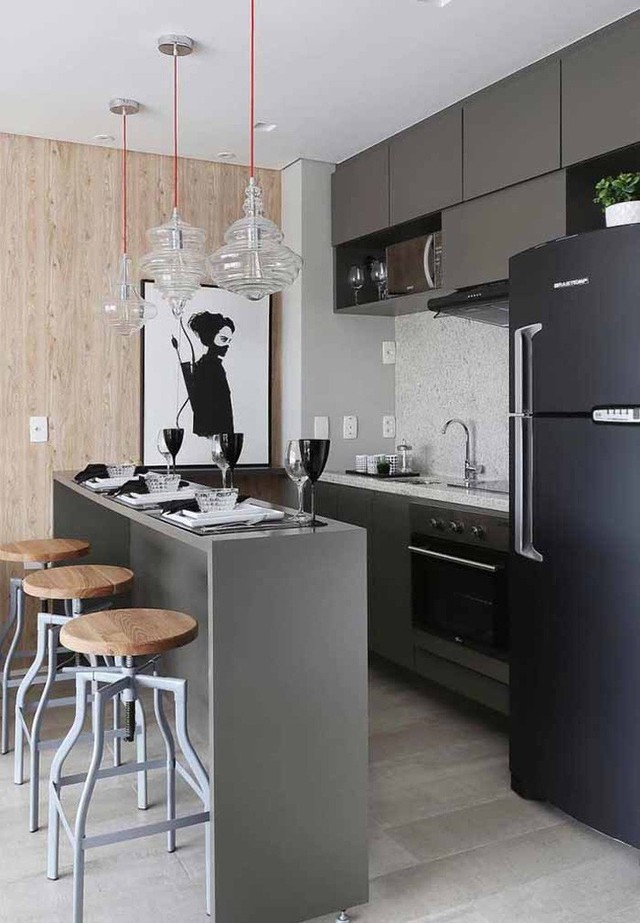 Nhỏ gọn và tiện dụng, những thiết kế nhà bếp này dành riêng cho các căn hộ chung cư có diện tích dưới 60m² - Ảnh 13.