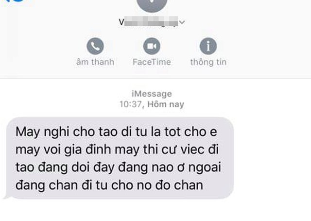 Võ sư hành hung vợ mới đẻ 2 tháng tiếp tục nhắn tin đe dọa gia đình vợ - Ảnh 2.