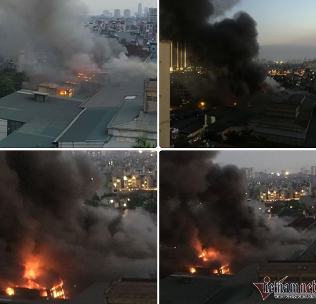 Những hình ảnh kinh hoàng ở vụ cháy nhà máy phích nước Rạng Đông - Ảnh 4.