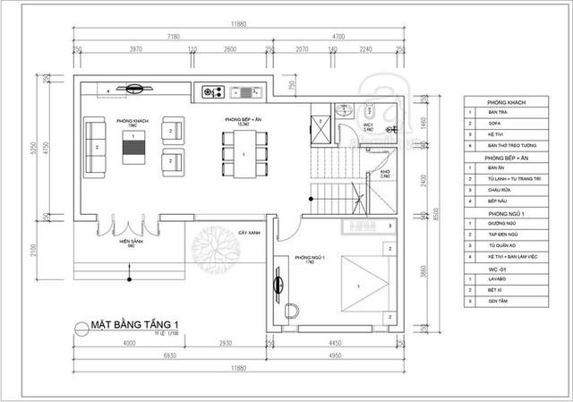 Thiết kế nhà ống 3 tầng cho gia đình 3 thế hệ, diện tích 102m² với tổng chi phí 900 triệu đồng - Ảnh 1.