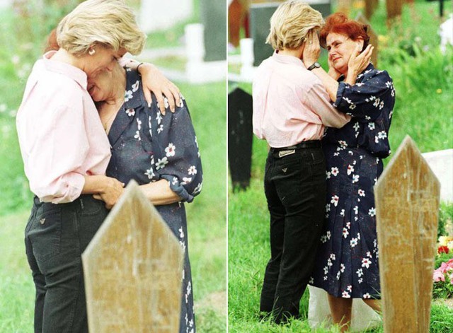 Phía sau bức ảnh Diana ôm người mẹ Bosnia - Ảnh 1.